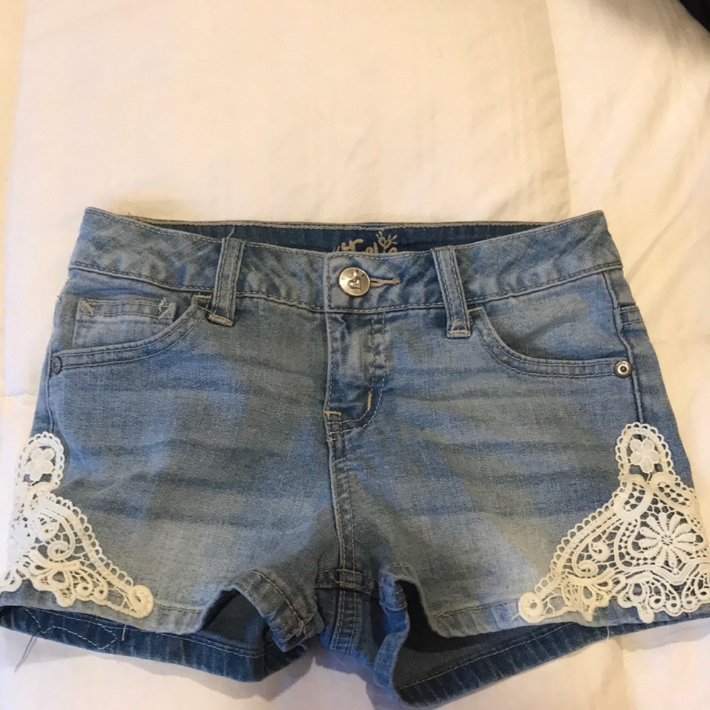 Denim shorts